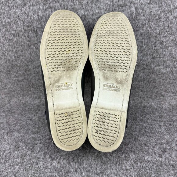 ✅Womens 11M Sebago Boat Shoes Brown Authentic Dockside Leather Slip On Loafers - Picture 3 of 10